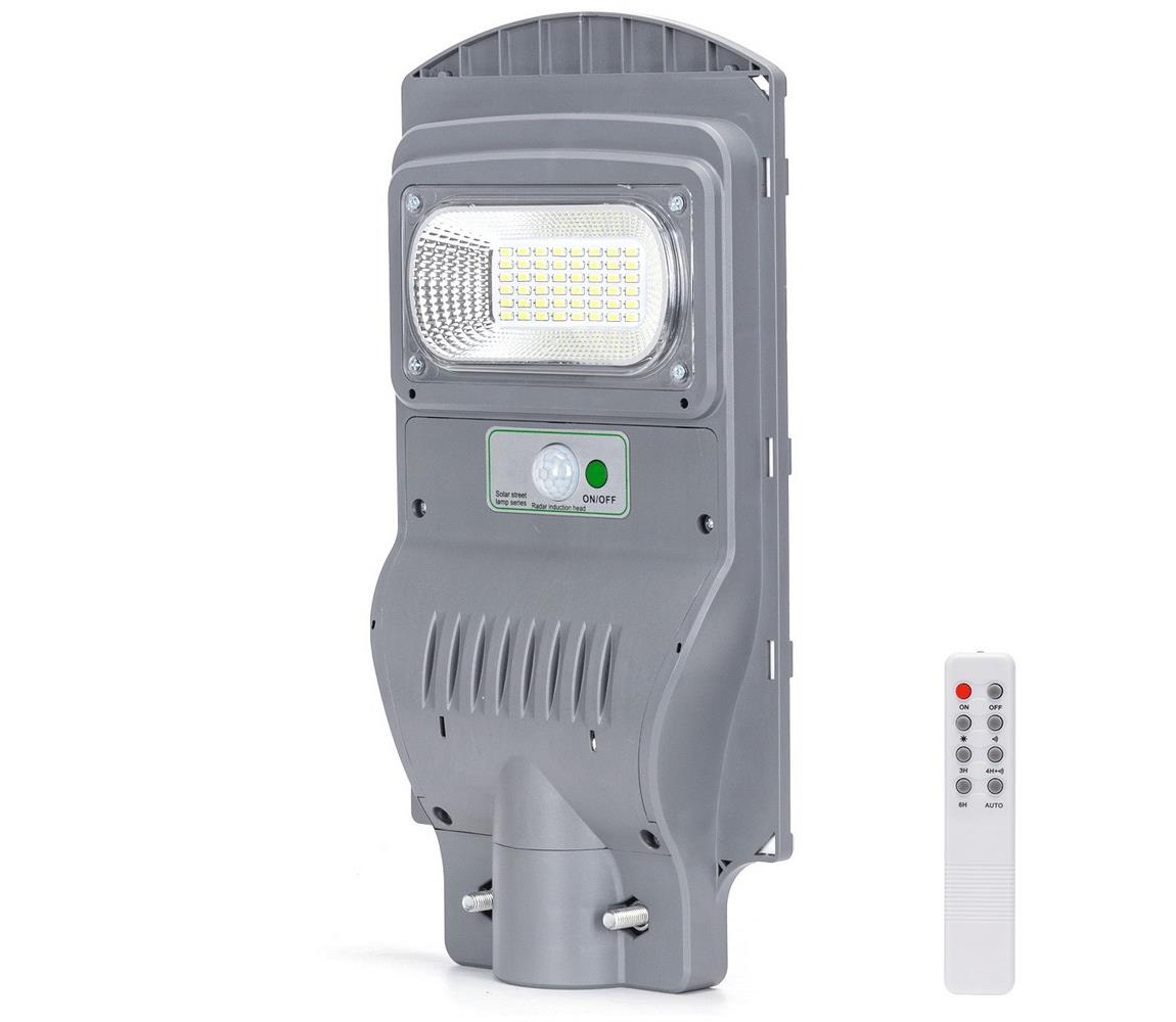  B.V.  - LED Solární pouliční lampa se senzorem LED/50W/3,2V IP65 6500K + DO 