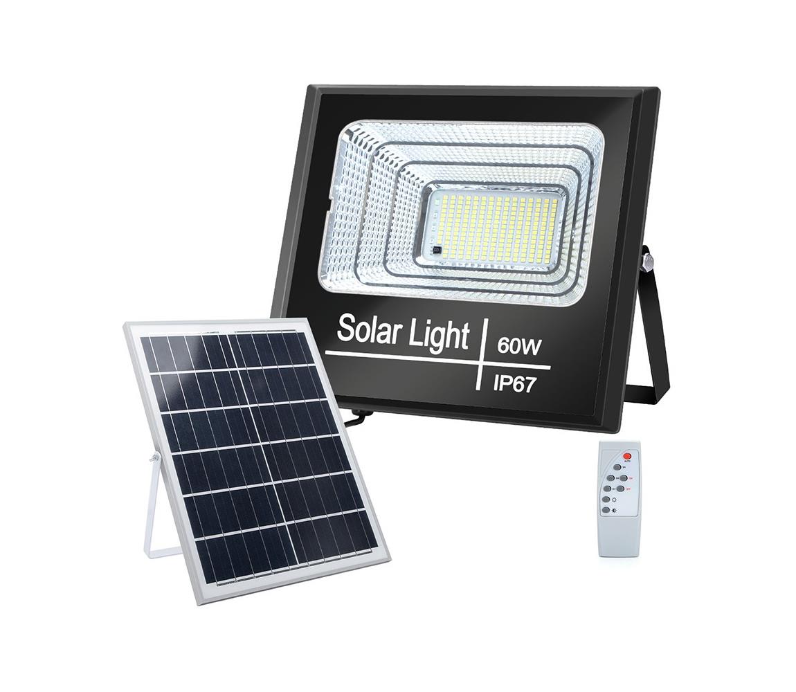 B.V.  - LED Stmívatelný solární reflektor LED/60W/3,2V IP67 + DO 