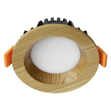 APLED - LED Podhledové svítidlo RONDO WOODLINE LED/3W/230V 4000K pr. 9 cm borovice masiv