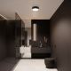 Brilagi - Koupelnové stropní svítidlo CLARE 3xE27/24W/230V pr. 40 cm černá IP54