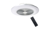 Brilagi - LED Stmívatelné svítidlo s ventilátorem AURA LED/38W/230V 3000-6000K stříbrná + dálkové ovládání