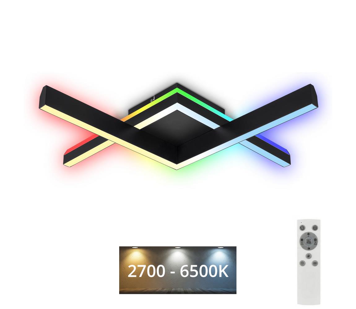Brilo Brilo - LED RGBW Stmívatelný přisazený lustr FRAME 2xLED/9W/230V 2700-6500K + DO 