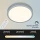 Briloner 3704-014-LED Stmívatelné stropní svítidlo RUNA LED/22W/230V 2700-6500K stříbrná + dálkové ovládání