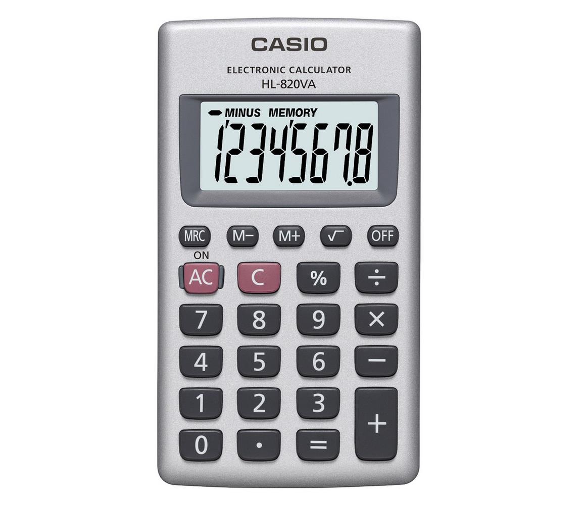 Casio Casio - Kapesní kalkulačka 1xLR54 stříbrná 