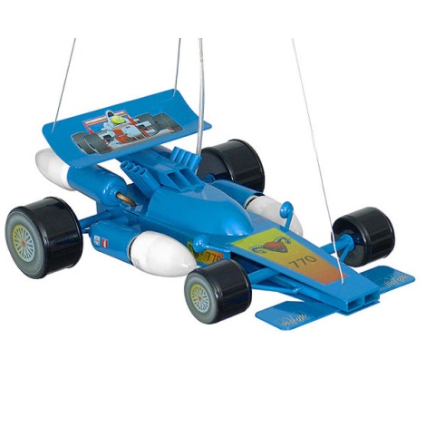 Dětský lustr Formule 4xE14/60W modrá
