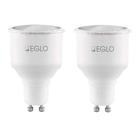 Eglo 12109 - SADA 2x Úsporná žárovka GU10/11W/230V 2700K