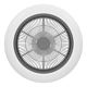 Eglo - LED Stmívatelný stropní ventilátor LED/25,5W/230V bílá/černá + dálkové ovládání