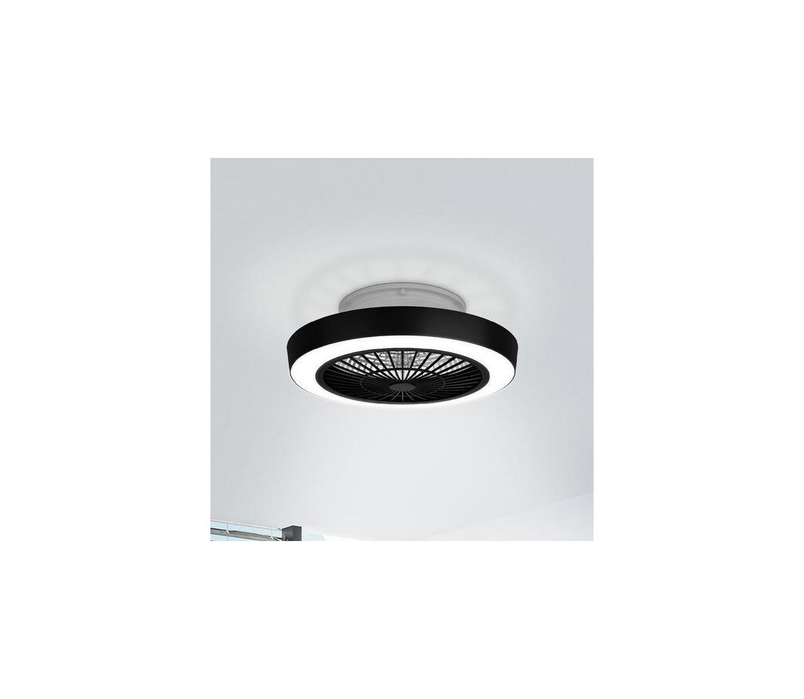 Eglo Eglo 35096 - LED Stmívatelný stropní látor SAZAN LED/37,8W/230V černá + DO 