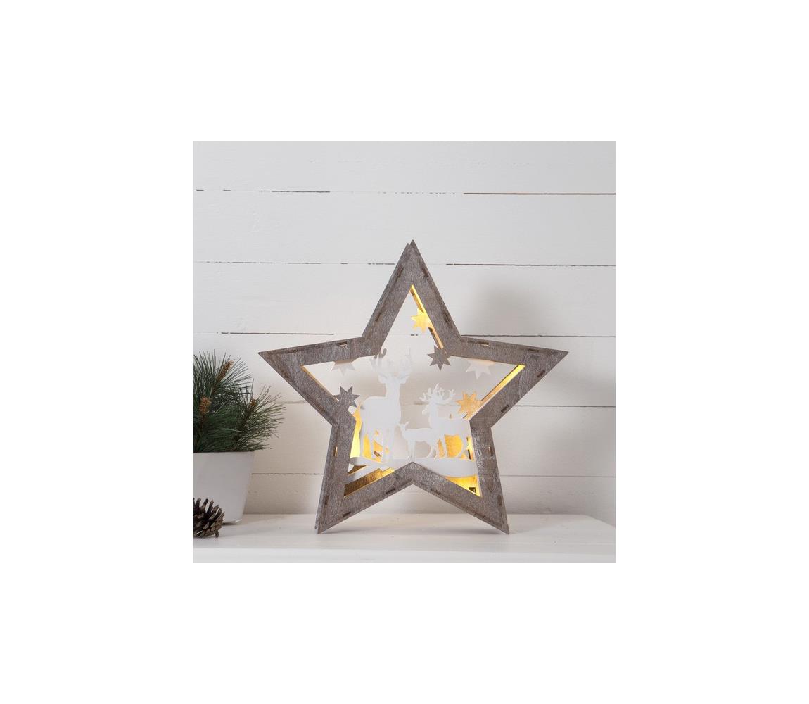 Eglo Eglo 410414 - LED Vánoční dekorace FAUNA 10xLED/0,03W/2xAA 