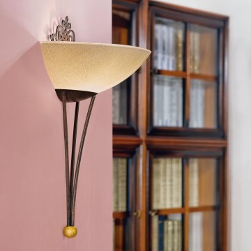 EGLO 86715 - Nástěnné svítidlo MESTRE 1 x E27/60W antická hnědá / zlatá EGLO 86715 - Nástěnné svítidlo MESTRE 1 x E27/60W antická hnědá / zlatá