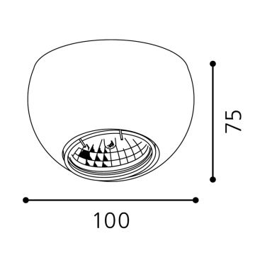 Eglo 89336 - Podhledové svítidlo POLI 1xGU10/50W/230V