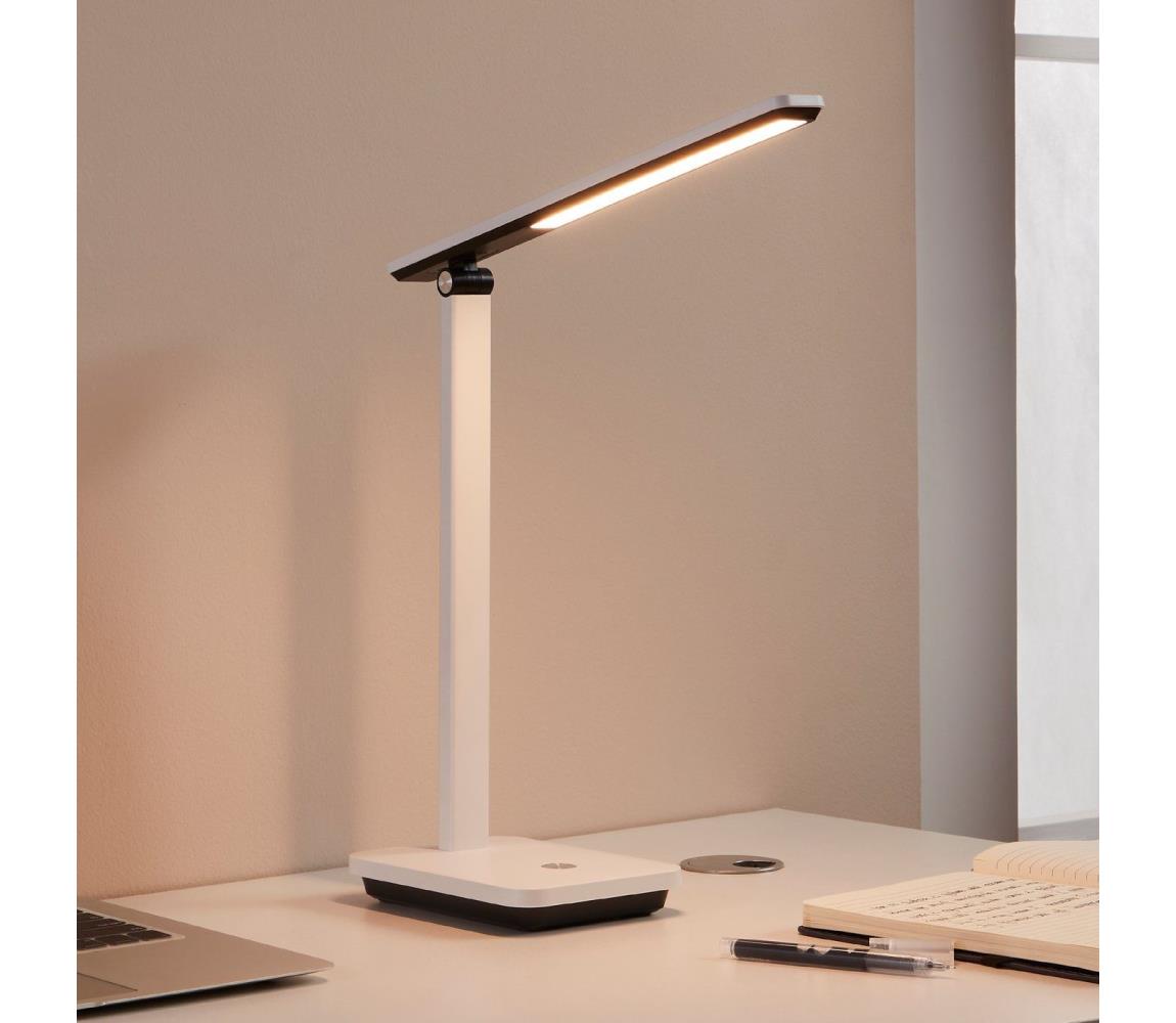Eglo Eglo 900956-LED Stmívatelná nabíjecí stolní lampa INIESTA 3,6W/5V 1800mAh bílá 