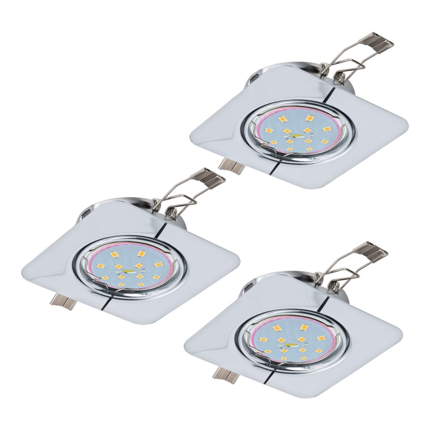 Eglo 94267 - SADA 3x LED Podhledové svítidlo PENETO 3xGU10-LED/5W/230V