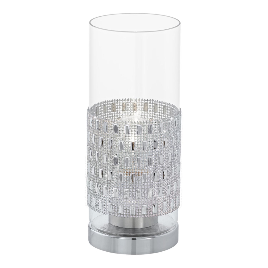 Eglo 94619 - Stolní lampa TORVISCO 1xE27/60W/230V krystaly