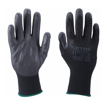Extol Premium - Pracovní rukavice velikost 10" černá