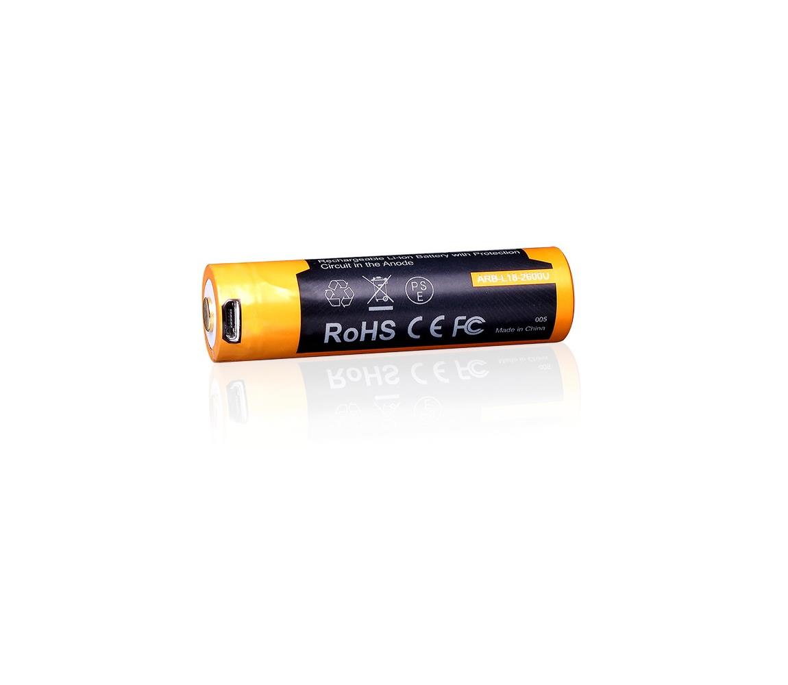 Fenix Fenix FE18650LI26USB - 1ks Nabíjecí baterie USB/3,6V 2600 mAh 