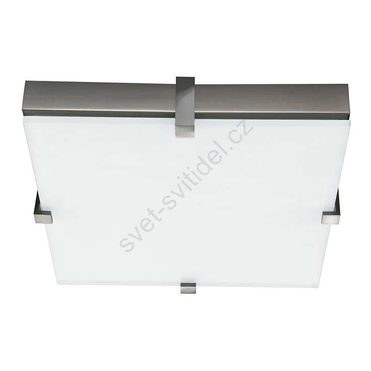 Stropní svítidlo KWADRO 2xG23/11W/230V matný chrom/bílá