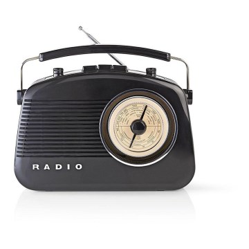 FM Rádio 4,5W/230V černá