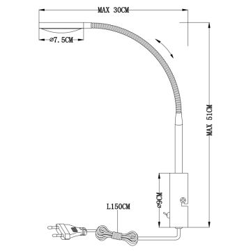 Globo - LED Nástěnné svítidlo LED/6W/230V