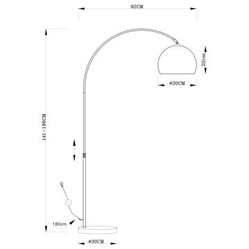 Globo - Stojací lampa 1xE27/40W/230V