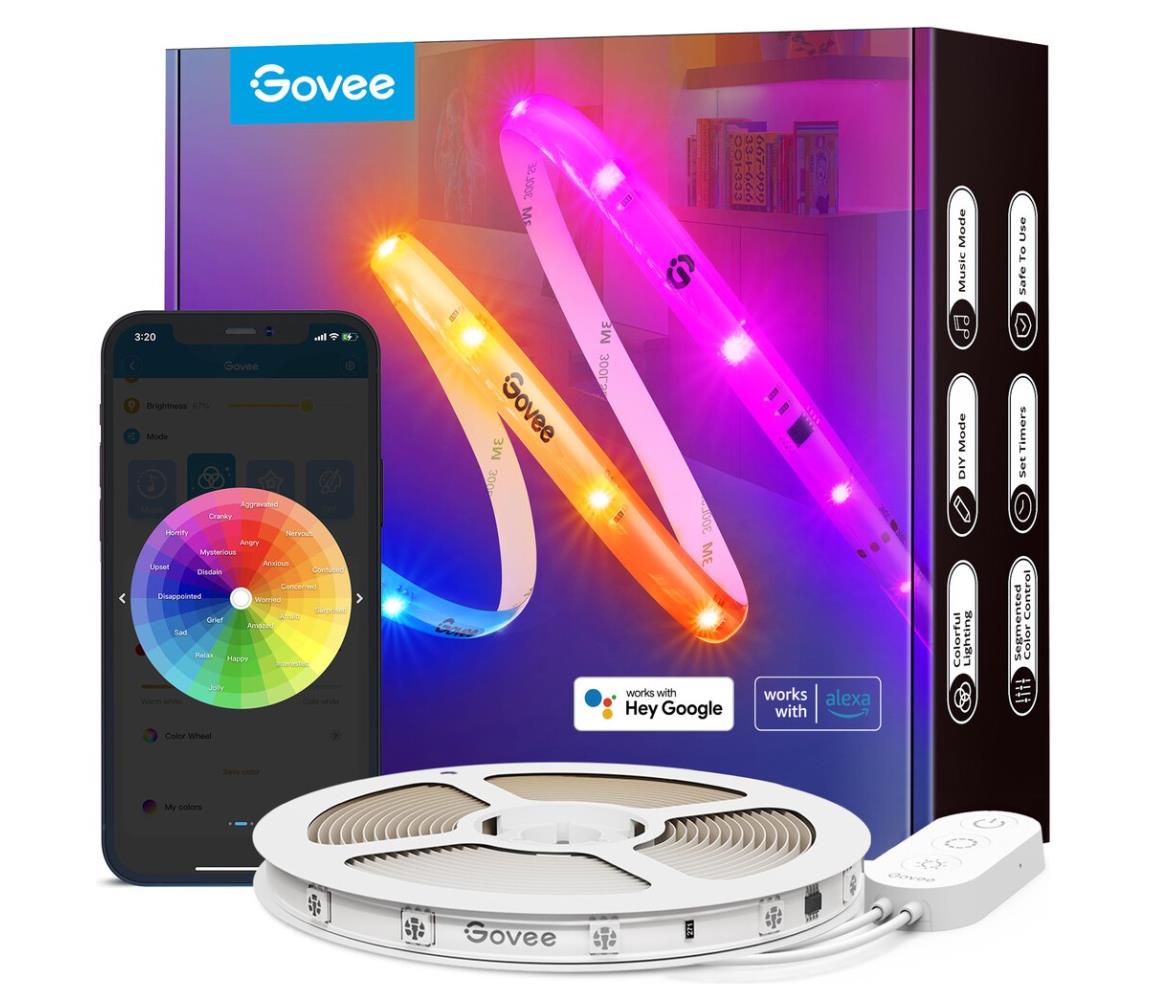 Govee Govee - Wi-Fi RGBIC Smart PRO LED pásek 10m - extra odolný 