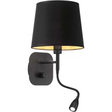Ideal Lux - LED Nástěnná lampa NORDIK 1xE14/40W + LED/1,5W/230V