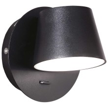 Ideal Lux - LED Nástěnné svítidlo GIM LED/6W/230V černá