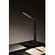 LED Stmívatelná stolní lampa s bezdrátovým nabíjením QI a USB KINGFISHER LED/8,5W/230V černá