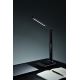 LED Stmívatelná stolní lampa s bezdrátovým nabíjením QI a USB KINGFISHER LED/8,5W/230V černá