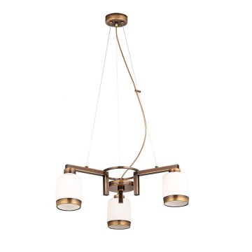 Jupiter 1061 - LN 3 - Závěsný lustr LINEA 3xE27/60W/230V patina - zlatá