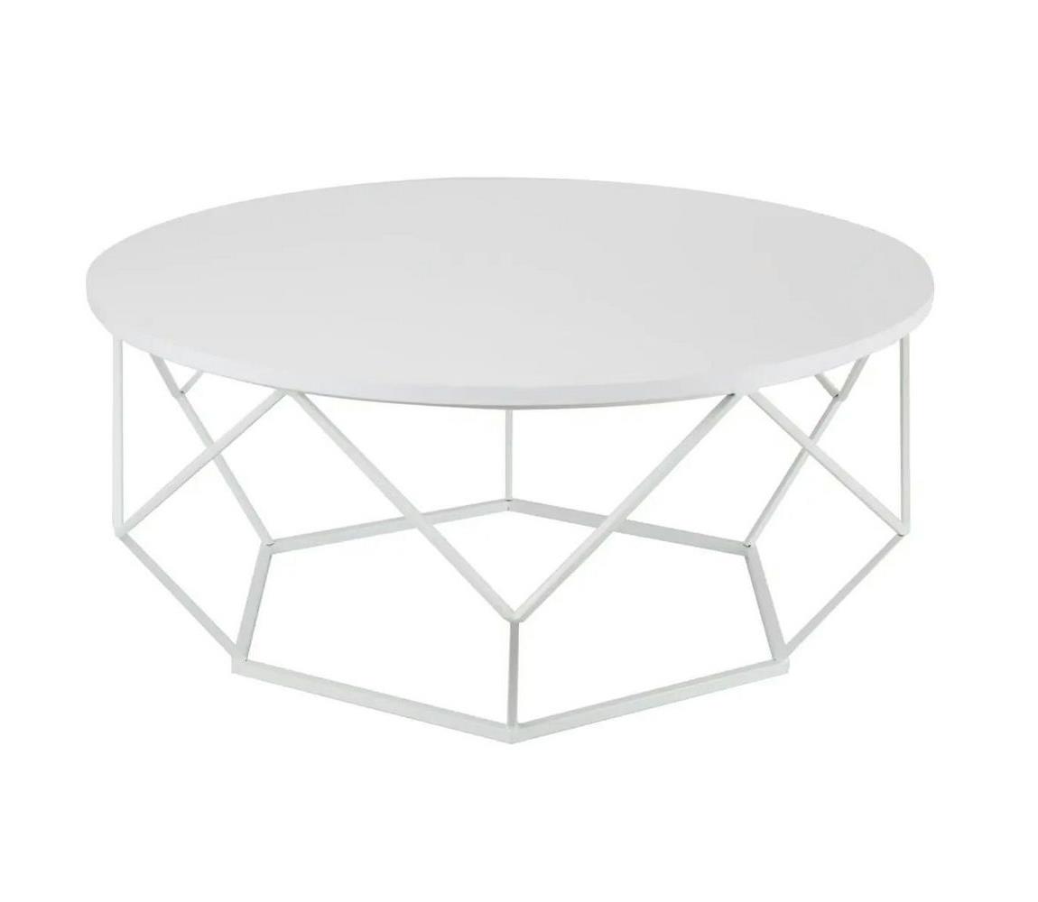HowHomely Konferenční stolek DIAMOND 41,5x90 cm bílá 