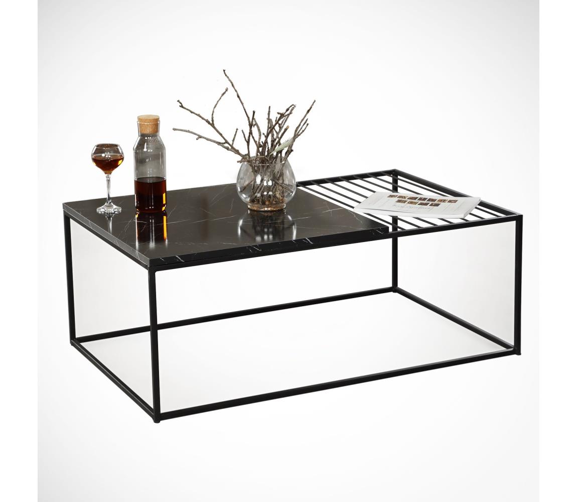  Konferenční stolek ZINUS 43x95 cm černá 