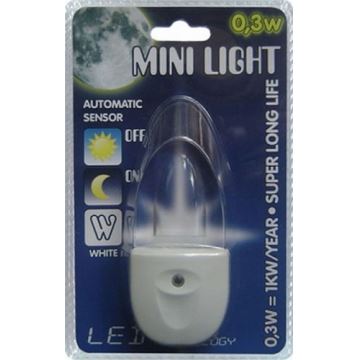 Lampička do zásuvky MINI-LIGHT (modré světlo)
