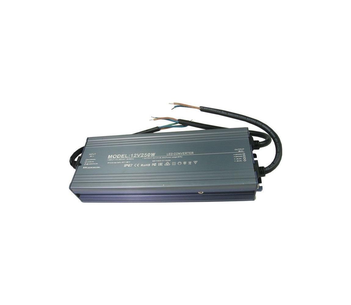  LED Elektronický transformátor 250W/24V IP67 
