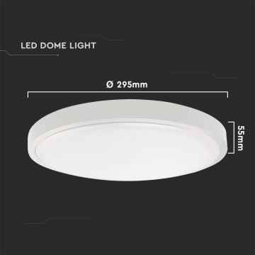 LED Koupelnové stropní svítidlo LED/24W/230V 4000K IP44 bílá