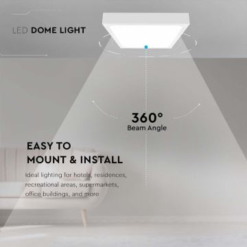 LED Koupelnové stropní svítidlo LED/30W/230V 3000K IP44 bílá