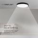 LED Koupelnové stropní svítidlo LED/36W/230V 3000K IP44 černá