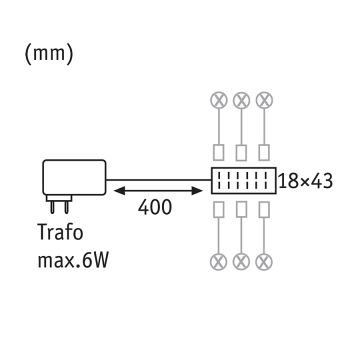 LED napájecí zdroj se síťovým konektorem 230V/12V 6W