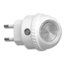LED Orientační svítidlo do zásuvky se senzorem LED/1W/230V