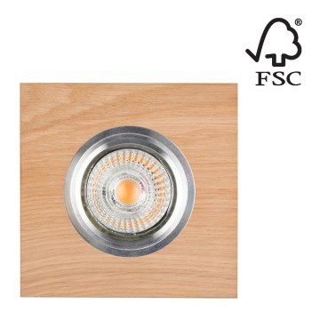 LED Podhledové svítidlo VITAR 1xGU10/5W/230V dub – FSC certifikováno