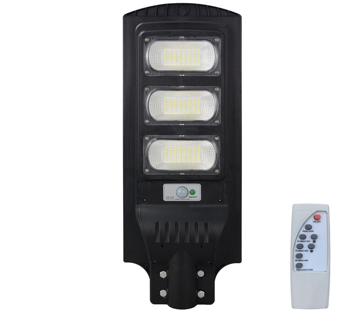  LED Solární pouliční lampa se senzorem STREET LED/15W/3,2V IP65 + DO 
