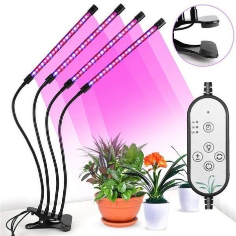 LED Stmívatelná stolní lampa s klipem pro pěstování rostlin LED/15W/5V