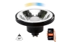 LED Stmívatelná žárovka AR111 GU10/10W/230V 3000-6500K Wi-Fi Tuya 30° černá