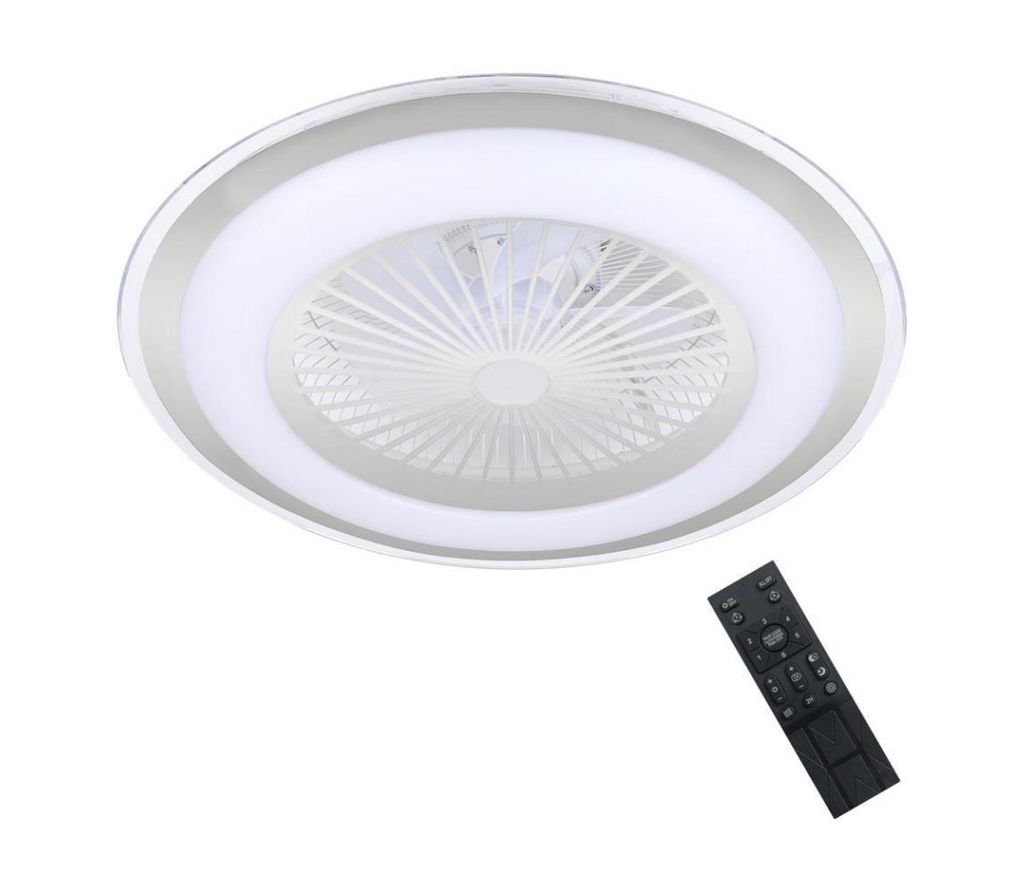  LED Stmívatelné stropní svítidlo s látorem ZONDA LED/48W/230V stříbrná + DO 