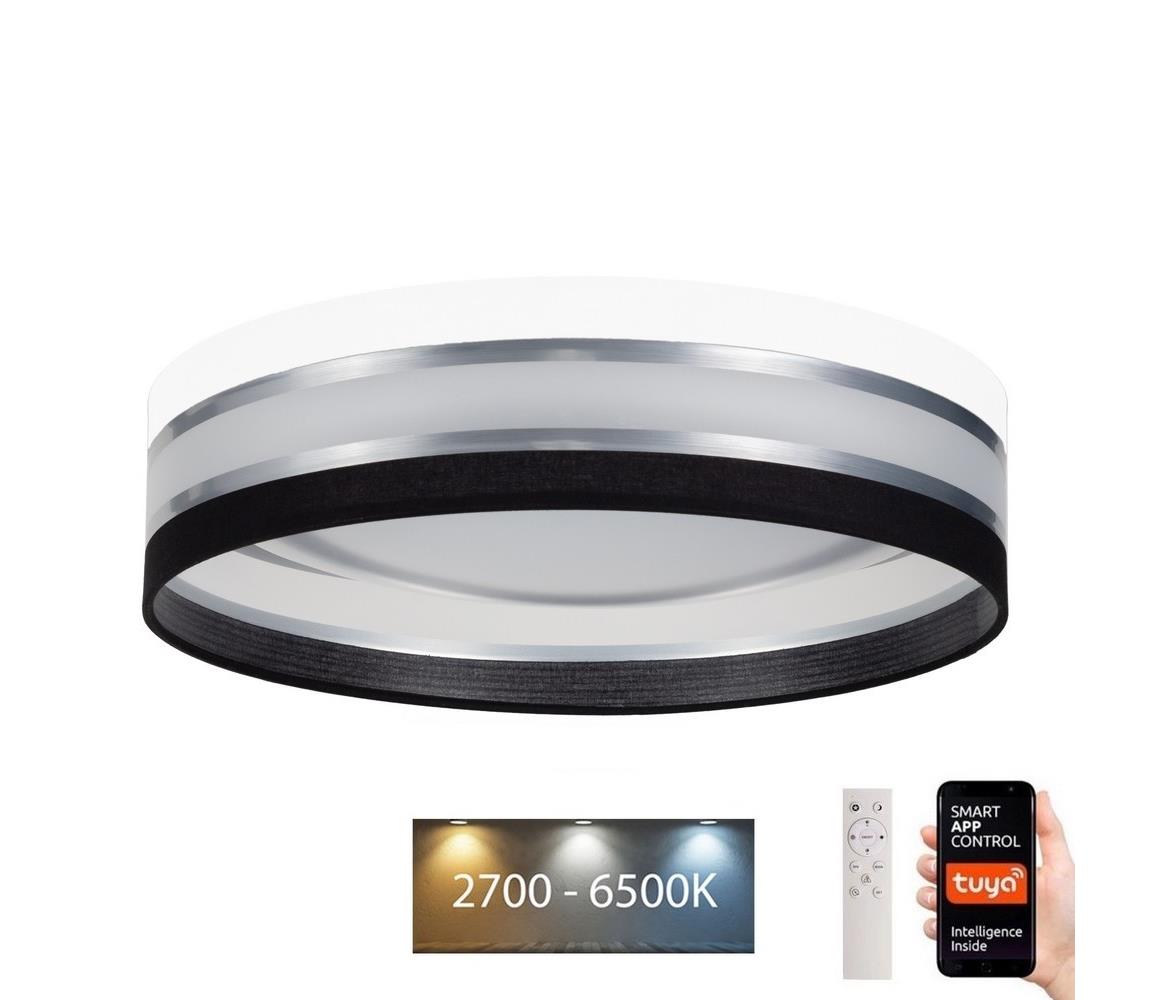 LED Stmívatelné stropní svítidlo SMART CORAL 24W/230V Wi-Fi Tuya černá/bílá +DO 