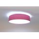 LED Stmívatelné stropní svítidlo SMART GALAXY LED/24W/230V pr. 44 cm růžová/stříbrná 3000-6500K + dálkové ovládání