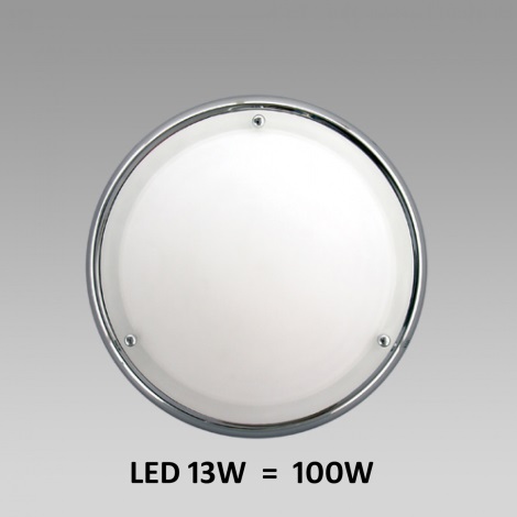 LED Stropní / nástěnné koupelnové svítidlo NEPTUN 1xLED/13W chrom IP44