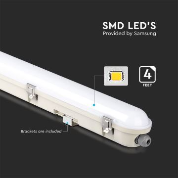 LED Technické nouzové zářivkové svítidlo EMERGENCY LED/36W/230V 4000K 120cm IP65