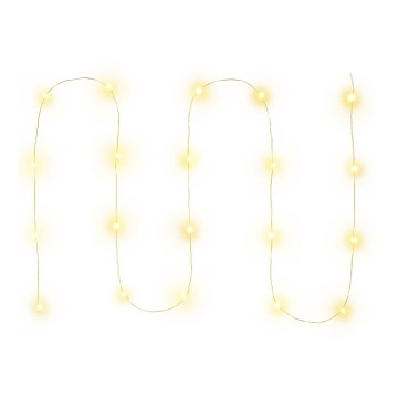 LED Vánoční řetěz 20xLED/2xAA 2,3m teplá bílá