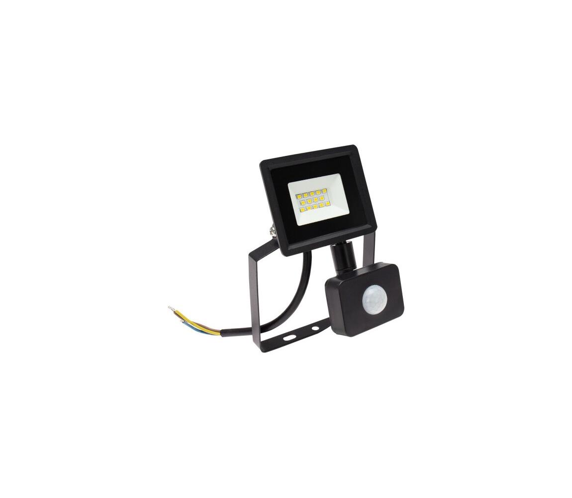 LED Venkovní reflektor se senzorem NOCTIS LUX 3 LED/10W/230V 4000K IP44 černá 